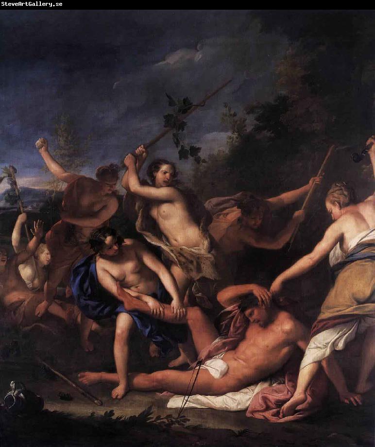 Gregorio Lazzarini Orpheus and the Bacchantes